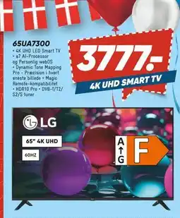 Bilka LG 65UA7300, DKK 3777 tilbud