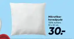 Bilka Mikrofiber hovedpude, DKK 30 tilbud
