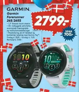 Bilka Garmin Forerunner 265/265S, DKK 2799 tilbud