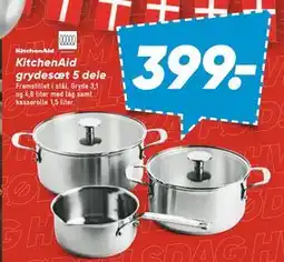 Bilka KitchenAid grydesæt 5 dele, DKK 399 tilbud
