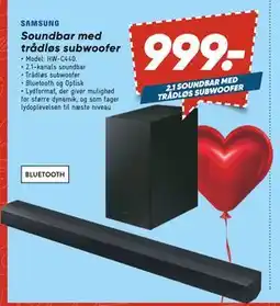 Bilka Soundbar med trådløs subwoofer, DKK 999 tilbud
