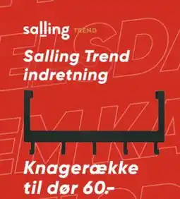 Bilka Knagerække til dør, DKK 60 tilbud