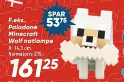 Bilka Paladone Minecraft Wolf natlampe, DKK 161.25 tilbud