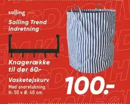 Bilka Vasketøjskurv, DKK 100 tilbud