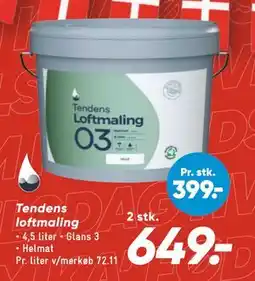 Bilka Tendens loftmaling, DKK 649 tilbud