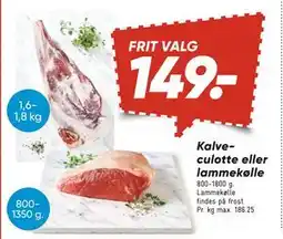 Bilka Kalveculotte eller lamme kølle, DKK 149 tilbud