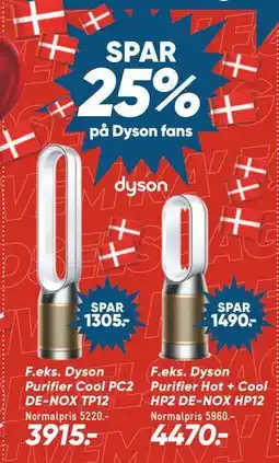 Bilka SPAR 25% på Dyson fans tilbud