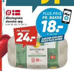 Bilka Økologiske danske æg, DKK 24, App-pris tilbud