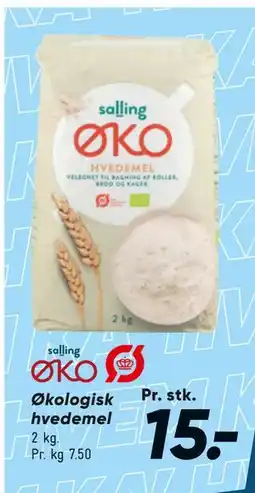 Bilka Økologisk hvedemel, DKK 15 tilbud