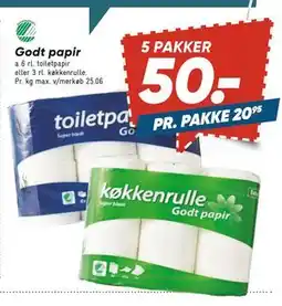 Bilka Godt papir, DKK 50 tilbud