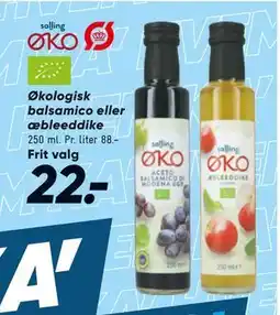 Bilka Økologisk balsamico eller æbleeddike, DKK 22 tilbud