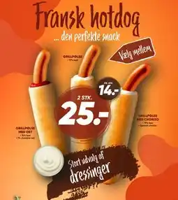 Bilka GRILLPØLSE MED CHORIZO, DKK 25 tilbud