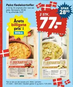 Bilka Peka flødekartofler, DKK 77 tilbud