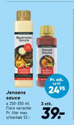 Bilka Jensens sauce, DKK 39 tilbud
