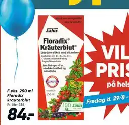 Bilka 250 ml Floradix krauterblut, DKK 84 tilbud
