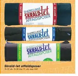 Bilka Skrald-let affaldsposer, DKK 10 tilbud