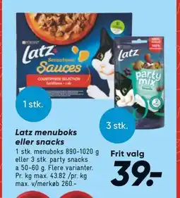 Bilka Latz menuboks eller snacks, DKK 39 tilbud