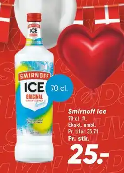 Bilka Smirnoff Ice, DKK 25 tilbud