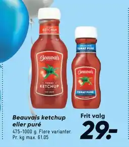 Bilka Beauvais ketchup eller puré, DKK 29 tilbud