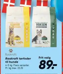 Bilka Raakraft tørfoder til hunde, DKK 89 tilbud