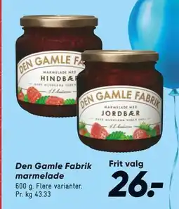 Bilka Den Gamle Fabrik marmelade, DKK 26 tilbud