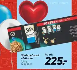 Bilka Sheba 40-pak vådfoder, DKK 225 tilbud