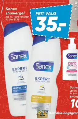 Bilka Sanex showergel, DKK 35 tilbud
