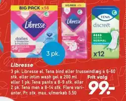 Bilka Libresse, DKK 99 tilbud