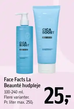 Føtex Face Facts La Beaunté hudpleje, DKK 25 tilbud