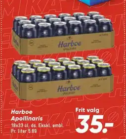 Bilka Harboe Apollinaris, DKK 35 tilbud