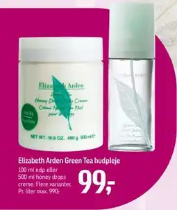 Føtex Elizabeth Arden Green Tea hudpleje, DKK 99 tilbud