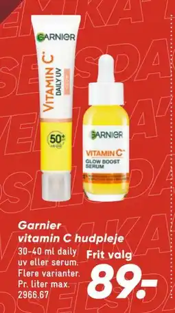 Bilka Garnier vitamin C hudpleje, DKK 89 tilbud