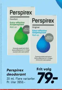 Bilka Perspirex deodorant, DKK 79 tilbud
