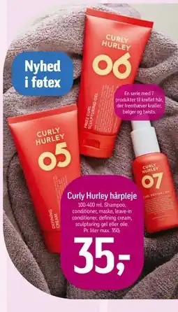 Føtex Curly Hurley hårpleje, DKK 35 tilbud