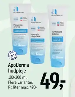 Føtex ApoDerma hudpleje, DKK 49 tilbud