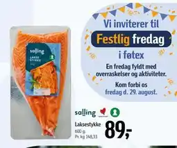 Føtex Laksestykke, DKK 89 tilbud