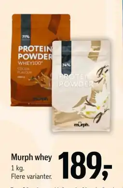 Føtex Murph whey, DKK 189 tilbud