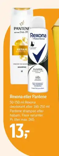 Føtex Rexona eller Pantene, DKK 13 tilbud