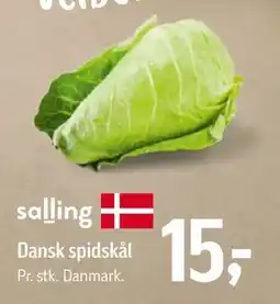 Føtex Dansk spidskål, DKK 15 tilbud