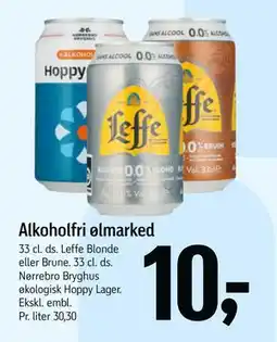 Føtex Alkoholfri ølmarked, DKK 10 tilbud