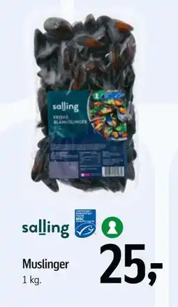 Føtex Muslinger, DKK 25 tilbud