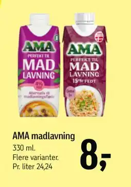 Føtex AMA madlavning, DKK 8 tilbud