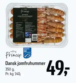 Føtex Dansk jomfruhummer, DKK 49 tilbud