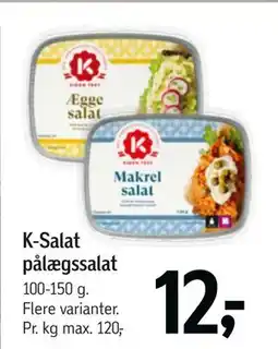 Føtex K-Salat pålægssalat, DKK 12 tilbud