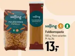 Føtex Fuldkornspasta, DKK 13 tilbud
