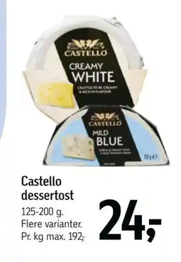 Føtex Castello dessertost, DKK 24 tilbud