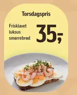 Føtex Frisklavet luksus smørrebrød, DKK 35 tilbud