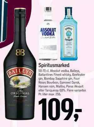 Føtex Spiritusmarked, DKK 109 tilbud