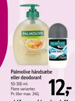 Føtex Palmolive håndsæbe eller deodorant, DKK 12 tilbud