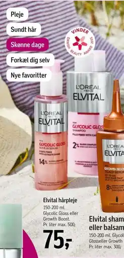 Føtex Elvital hårpleje, DKK 75 tilbud